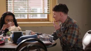 O'Neill Winslow Plaid Long Sleeve Flannel Shirt worn by Jacob Hill (Chris Perfetti) as seen in Abbott Elementary (S03E11)