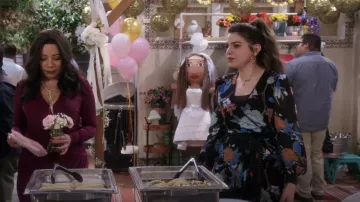 Diane Von Furstenberg Desma Printed Crepe De Chine Midi Wrap Dress worn by Mayan (Mayan Lopez) as seen in Lopez vs Lopez (S02E10)