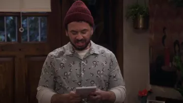 PS Paul Smith Short Sleeve Casual Fit Button Up Shirt worn by Oscar (Al Madrigal) as seen in Lopez vs Lopez (S02E10)