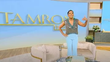 Dries Van Noten College Top worn by Tamron Hall as seen in Tamron Hall Show on May 1, 2024