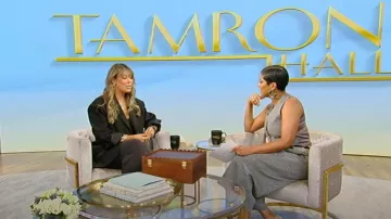 Alexander Wang Cropped Low Rise Trouser worn by Tamron Hall as seen in Tamron Hall Show on  May 2, 2024