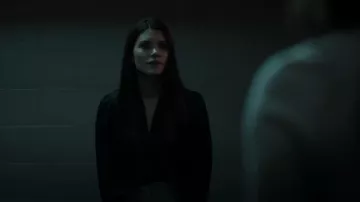 Paige Sevilla Blouse worn by Nadia Morales (Eva De Dominici) as seen in The Cleaning Lady (S03E09)