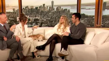 Gucci Sylke Horsebit Platform Loafer worn by Meghan Trainor as seen in The Drew Barrymore Show on April 30, 2024