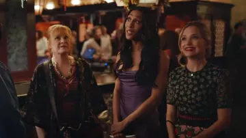 Fame And Partners The Rosella Dress worn by Sofia (Mj Rodriguez) as seen in Loot (S02E06)