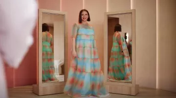 Staud Hyacinth Dress Multi Aura worn by Molly Novak (Maya Rudolph) as seen in Loot (S02E06)