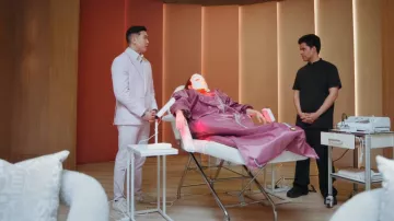 Veja Campo Nubuck Babe White worn by Nicholas (Joel Kim Booster) as seen in Loot (S02E06)