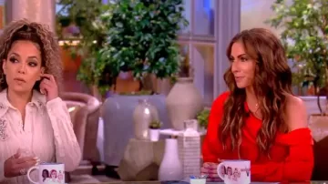 Simkhai Alice One Shoulder Top worn by Alyssa Farah as seen in The View on May 2, 2024