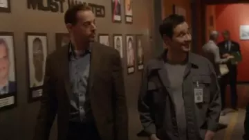 Marc New York Mens Herringbone Two Button Blazer Jacket worn by Timothy McGee (Sean Murray) as seen in NCIS (S21E10)