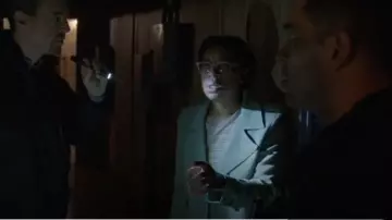 Melloday Crop Trench Blazer worn by Kasie Hines (Diona Reasonover) as seen in NCIS (S21E10)