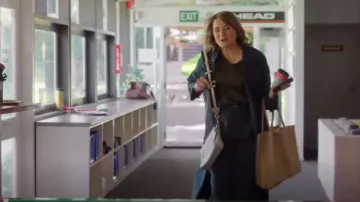 Kate Sylvester Lu­cie trench worn by Alexa Crowe (Lucy Lawless) as seen in My Life Is Murder (S04E02)