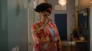 Spell Tyler Maxi Ki­mono worn by Madison Feliciano (Ebony Vagulans) as seen in My Life Is Murder (S04E03)