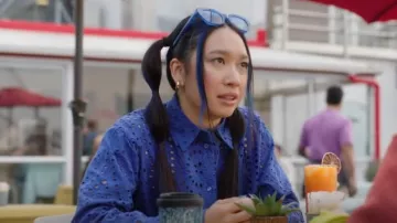 H&m Anglaise Shirt used by Yi Ling (Chloe Ng) as seen in My Life Is Murder (S04E03)