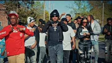 Balenciaga Dark Grey Faded Flared Jeans worn by DDG in DDG - Straight Outta Pontiac [Official Video]