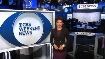 Derek Lam 10 Crosby Rodeo Double Breasted Blazer porté par Norah O’Donnell tel que vu dans CBS Evening News le 6 mai 2024