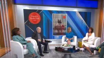 Robe en dentelle florale Proenza Schouler portée par Natalie Morales telle que vue dans CBS Mornings le 7 mai 2024