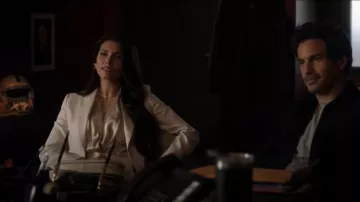 Anton Heunis Sunburst Stud Earrings In Gold-Plated Brass worn by Nadia Morales (Eva De Dominici) as seen in The Cleaning Lady (S03E09)