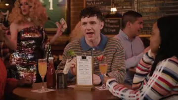 Uo Festival Rugby Sweater worn by Jacob Hill (Chris Perfetti) as seen in Abbott Elementary (S03E12)