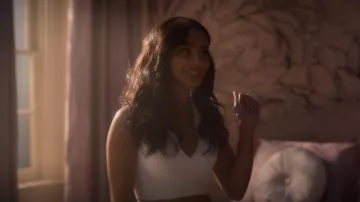 Babaton Sculpt Knit Polo Top worn by Kiela Hall (Daniella Perkins) as seen in grown-ish (S06E14)