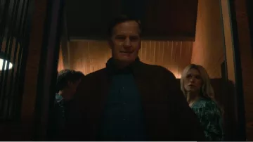 Polo Ralph Lauren - Suede Bomber Jacket worn by Charlie Croker (Jeff Daniels) as seen in A Man in Full (S01E02)