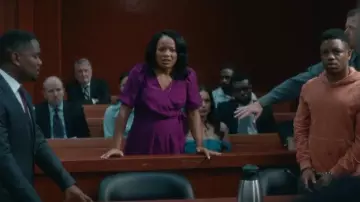 City Chic Sweet Love Lace Dress worn by Jill Hensley (Chanté Adams) as seen in A Man in Full (S01E03)