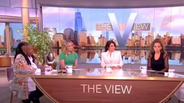 Magnolia Pearl Tulum Jacket worn by Whoopi Goldberg as seen in The View  on May 6, 2024