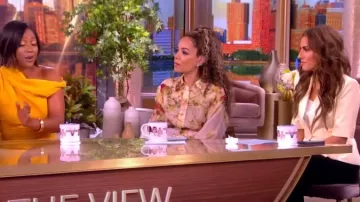 Zimmermann Luminosity Linen & Silk Button-Up Shirt worn by Sunny Hostin as seen in The View on May 7, 2024
