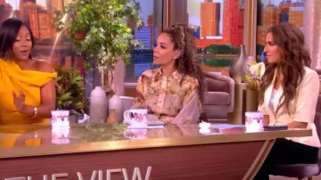 Derek Lam 10 Crosby Martin Short-Sleeve Blazer worn by Alyssa Farah as seen in The View on May 7, 2024