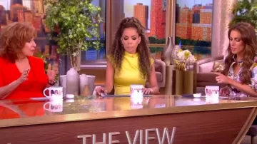 Anna Quan Estelle Satin Maxi Dress worn by Sunny Hostin as seen in The View on May 9, 2024