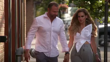 JBQ Orchid Top worn by Jackie Goldschneider as seen in The Real Housewives of New Jersey (S14E01)