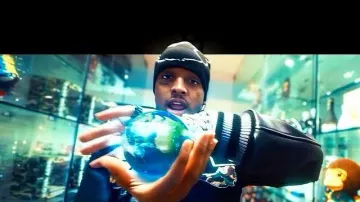 BAPE x KAWS Black Ape Head Beanie worn by Ski Mask the Slump God in Ski Mask The Slump God - Headrush (Official Video)