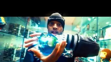 BAPE x KAWS Black Ape Head Beanie worn by Ski Mask the Slump God in Ski Mask The Slump God - Headrush (Official Video)