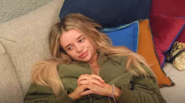 Alpha Industries L 2b Cropped Flight Jacket worn by Hannah Fouch as seen in Vanderpump Villa (S01E07)