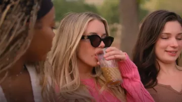 Gucci Eyewear Cat Eye Sunglasses worn by Hannah Fouch as seen in Vanderpump Villa (S01E07)