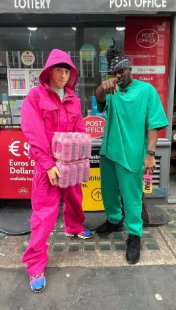 Baskets Notwoways Black 'Lacuna' portées par KSI sur le compte Instagram @centralcee