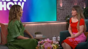 Loewe Polo Shirt in denim worn by Cleo Wade as seen in The Kelly Clarkson Show on May 10, 2024