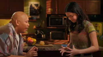 Out From Under Seamless Spacedye Cutout Top worn by Claire (Thailey Roberge) as seen in Reginald the Vampire (S02E01)