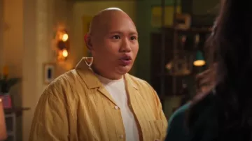 H&M Regular Fit Textured-weave Resort Shirt worn by Reginald Baskin (Jacob Batalon) as seen in Reginald the Vampire (S02E01)