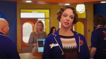 Buffalo David Bitton Women's Karina Ls Crewneck Sweater worn by Sarah Kinney (Emily Haine) as seen in Reginald the Vampire (S02E01)