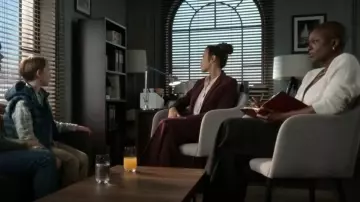 The Kooples Breast­ed Blaz­er worn by Nikki Batista (Dania Ramirez) as seen in Alert: Missing Persons Unit (S02E09)