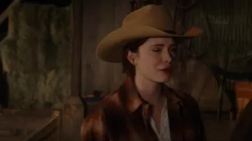 Camisa-chaqueta Madewell usada por Stella Walker (Violet Brinson) como se ve en Walker (S04E05)