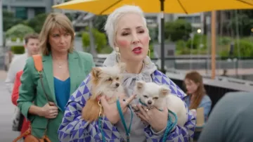 Gloria Modern Times Coat worn by Clarissa Klein (Renee O'Connor) as seen in My Life Is Murder (S04E04)