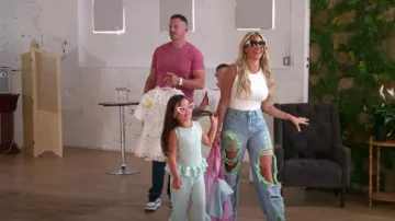 Pantalones de pierna recta Shein usados por como se ve en The Real Housewives of New Jersey (T14E02)