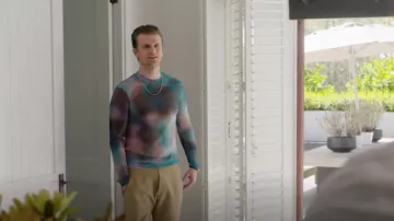 Zara Textured Tie Dye T Shirt worn by David Gazzara (Lindsay Farris) as seen in My Life Is Murder (S04E04)