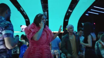 Aje Amour Dress worn by Molly Novak (Maya Rudolph) as seen in Loot (S02E08)