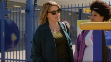 Kate Sylvester Lucie trench worn by Alexa Crowe (Lucy Lawless) as seen in My Life Is Murder (S04E04)