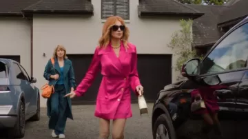 Aje Echo Mini Shirt Dress worn by Lillian Reid (Anna Hutchison) as seen in My Life Is Murder (S04E04)