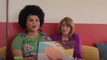 Aje Zorina Tie Detail Midi Dress worn by Madison Feliciano (Ebony Vagulans) as seen in My Life Is Murder (S04E04)