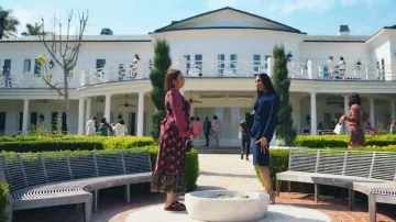 Birkenstock Velvet Big Buckle Arizona worn by Molly Novak (Maya Rudolph) as seen in Loot (S02E08)