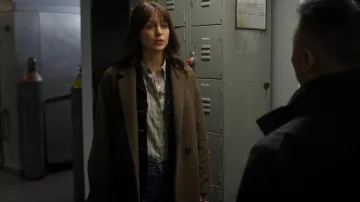 Isabel Marant Efegozi Chaqueta usada por Sadie McCarthy (Melissa Benoist) como se ve en Las chicas del autobús (T01E09)