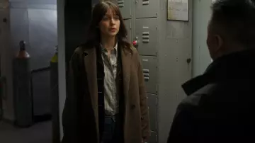 Isabel Marant Efe­gozi Jack­et worn by Sadie McCarthy (Melissa Benoist) as seen in The Girls on the Bus (S01E09)